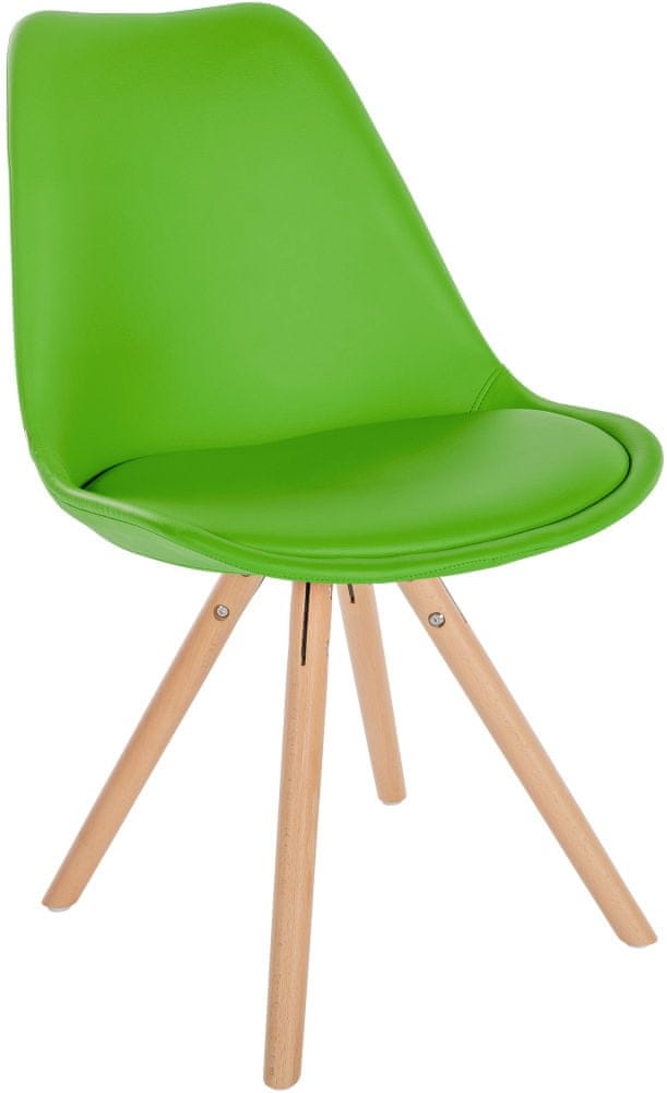 BHM Germany Jedálenská stolička Sofia I, syntetická koža, zelená